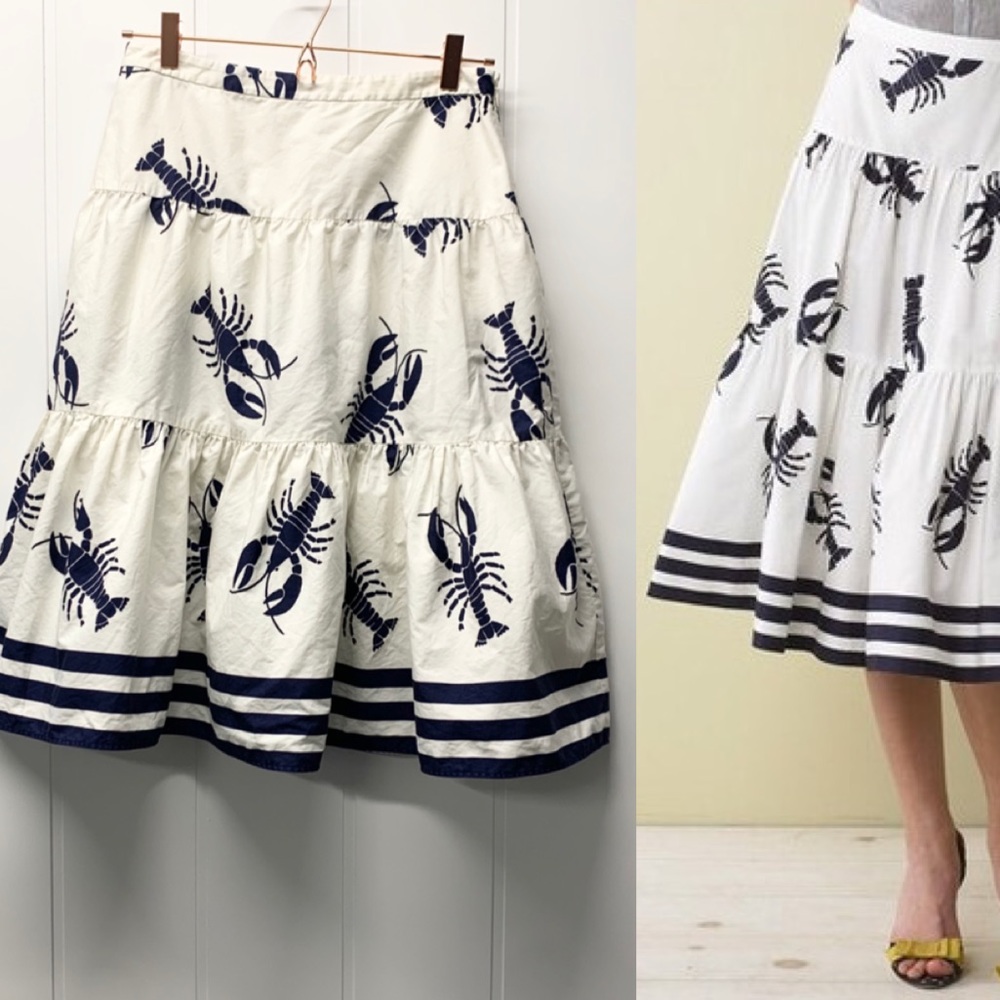 J. Crew Lobster Skirt Size 4